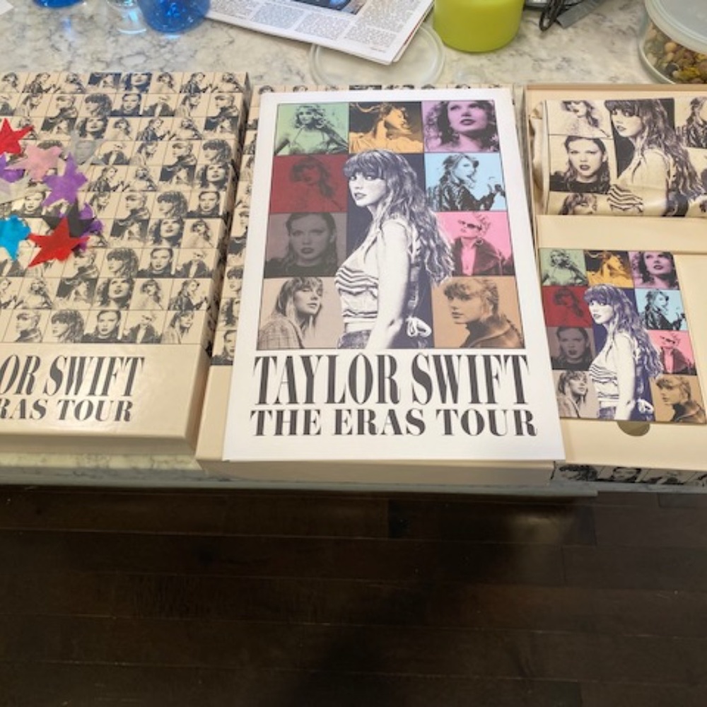 Unopened ERA's tour VIP box (I have 3 in photo), Chicago poster and VIP lanyard